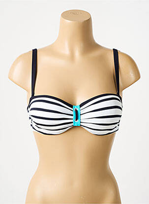 Haut de maillot de bain stretch haut bandeau blanc SUNFLAIR femme