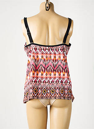 Top de bain imprimé fantaisie rose SUNFLAIR femme