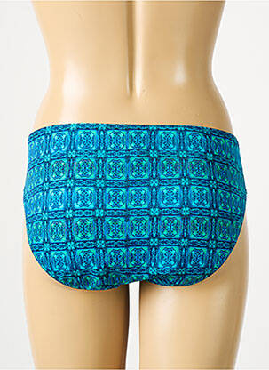 Bas de maillot de bain imprimé fantaisie culotte bleu SUNFLAIR femme