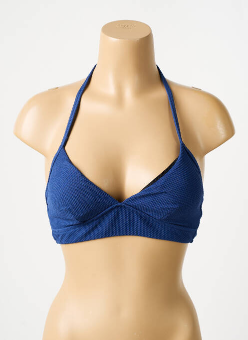 Haut de maillot de bain stretch haut soutien-gorge avec mousse de rembourrage amovible bleu SLOGGI femme