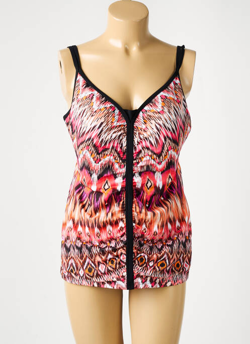 Top de bain imprimé fantaisie rose SUNFLAIR femme