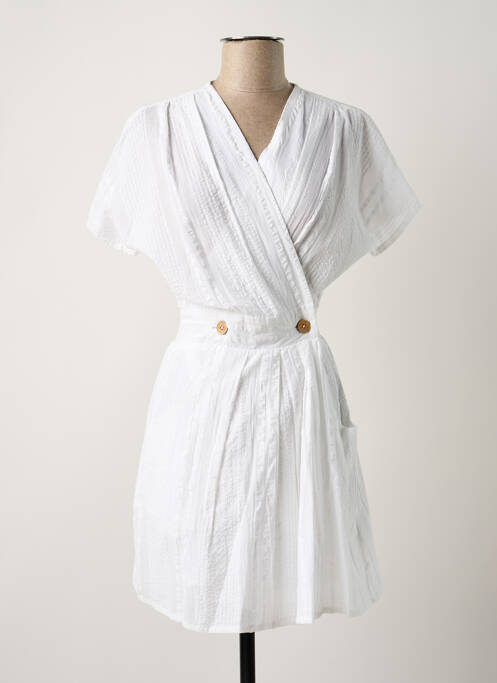 Robe mi-longue blanc BIZANCE pour femme