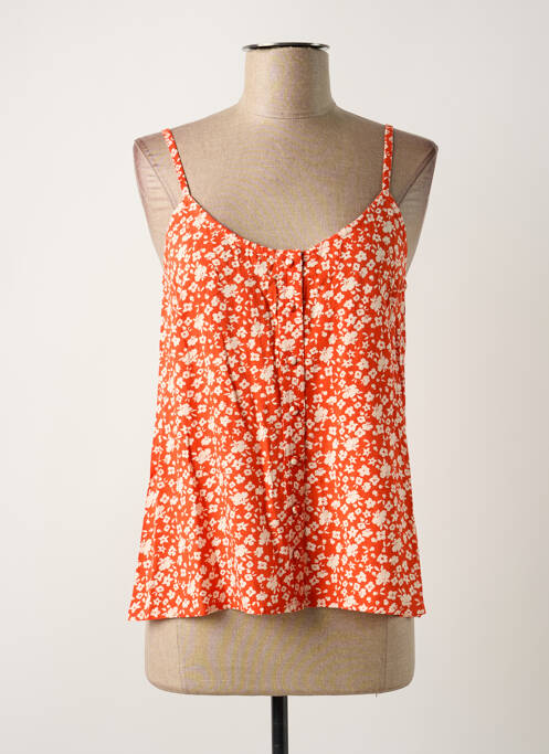 Top orange BIZANCE pour femme