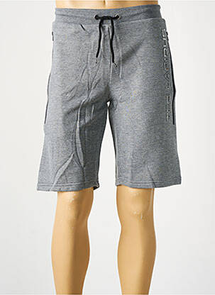 Bermuda taille élastique gris TED LAPIDUS homme