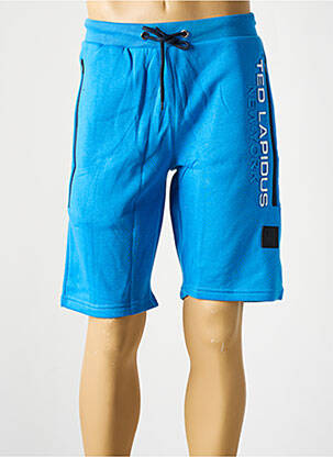 Bermuda taille élastique bleu TED LAPIDUS homme