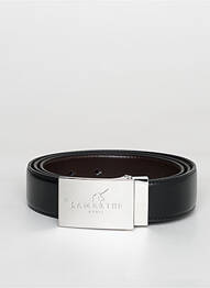 Ceinture coutures renforcées noir LAMARTHE homme