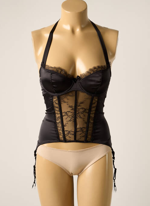 Guêpière/Porte-jarretelle noir MAISON CLOSE pour femme