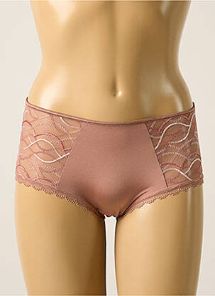 Shorty effet matière satinée rose MILLESIA femme