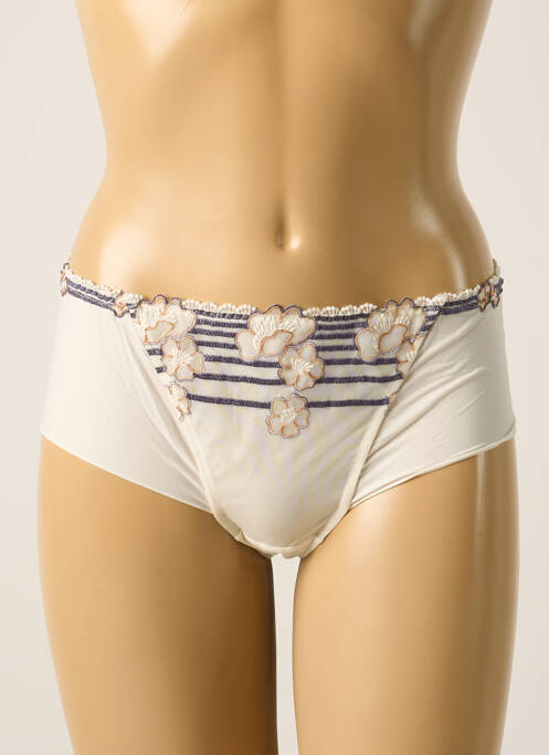 Shorty effet matière satinée blanc ANTINEA femme