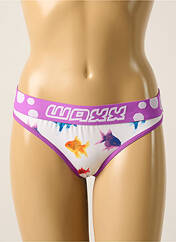 Tanga blanc WAXX pour femme seconde vue