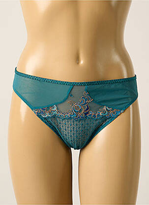 Tanga bleu EMPREINTE pour femme