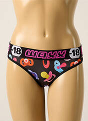 Tanga noir WAXX pour femme seconde vue
