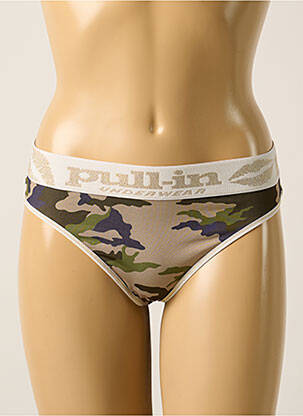 Tanga vert PULL IN pour femme