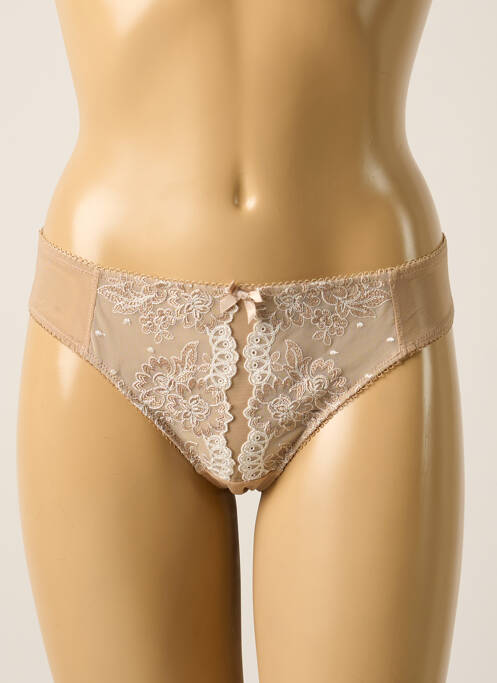 Tanga beige MILLESIA pour femme