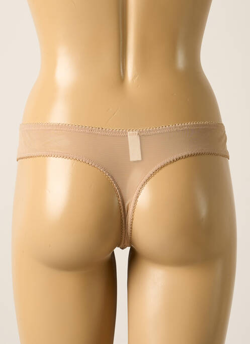 Tanga beige MILLESIA pour femme