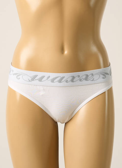 Tanga blanc WAXX pour femme