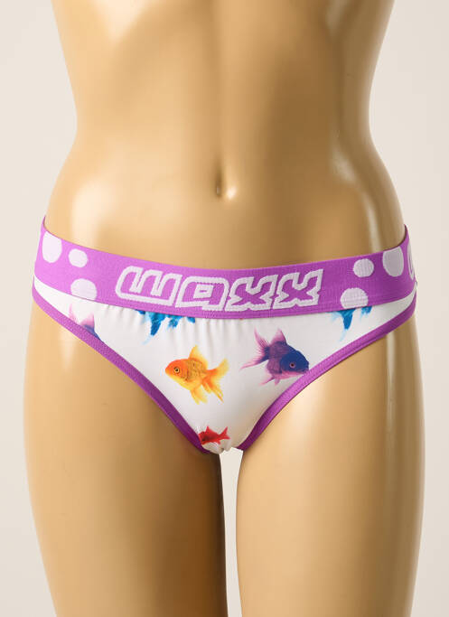 Tanga blanc WAXX pour femme