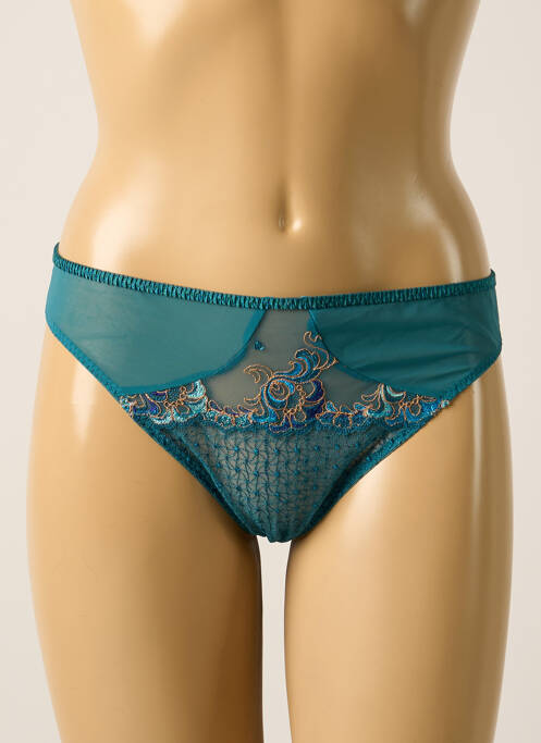 Tanga bleu EMPREINTE pour femme