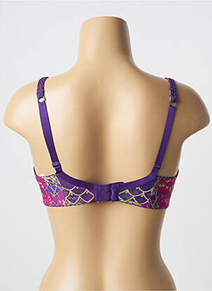 Soutien-gorge effet matière satinée haut soutien-gorge moulé violet AUBADE femme