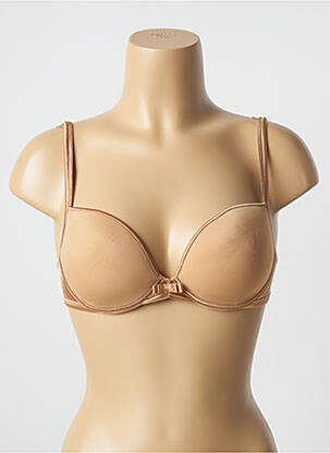 Soutien-gorge effet matière satinée haut soutien-gorge moulé or MAISON LEJABY femme