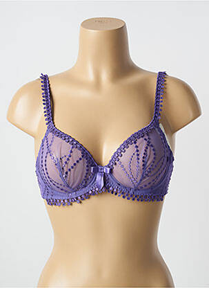 Soutien-gorge légère et transparente haut soutien-gorge emboitant violet SIMONE PERELE femme
