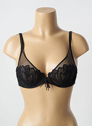 Soutien-gorge légère et transparente haut soutien-gorge emboitant noir MAISON LEJABY femme