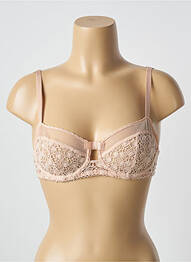 Soutien-gorge légère et transparente haut soutien-gorge emboitant beige HUIT & HUIT femme