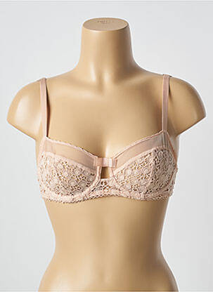 Soutien-gorge légère et transparente haut soutien-gorge emboitant beige HUIT & HUIT femme