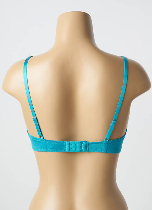 Soutien-gorge broderie haut soutien-gorge emboitant bleu MARIE MEILI femme