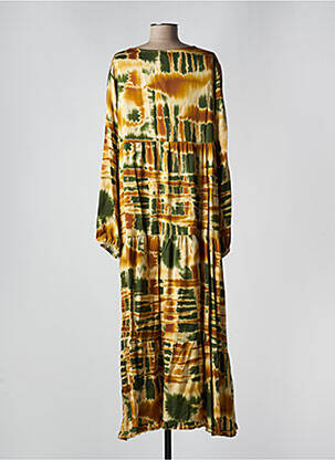 Robe longue manches longues manches longues vert BANDITAS FROM MARSEILLE femme
