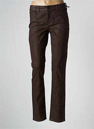 Pantalon slim skinny taille normale marron NYDJ femme