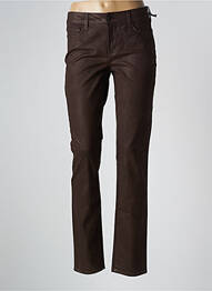 Pantalon slim skinny taille normale marron NYDJ femme