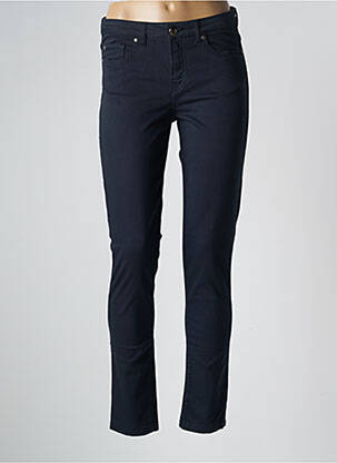 Pantalon slim stretch taille normale bleu MENSI COLLEZIONE femme