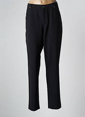 Pantalon droit noir MENSI COLLEZIONE pour femme seconde vue