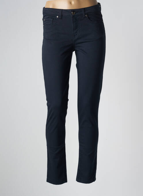 Pantalon slim bleu MENSI COLLEZIONE pour femme