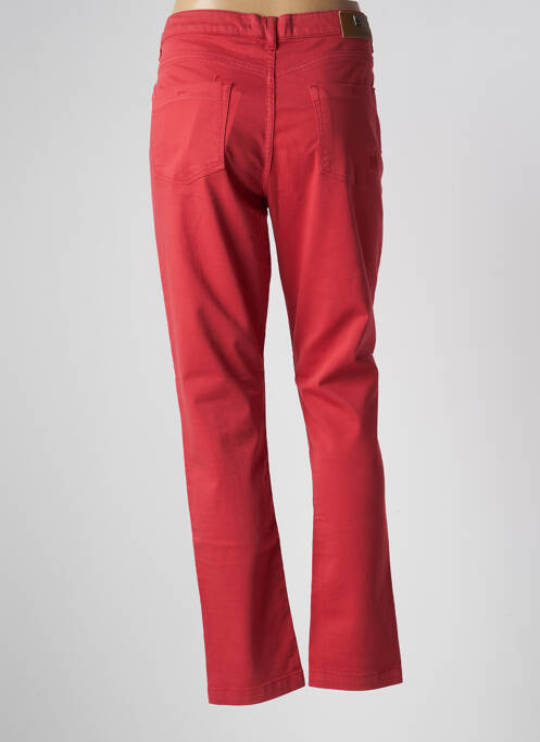 Pantalon slim rouge MENSI COLLEZIONE pour femme