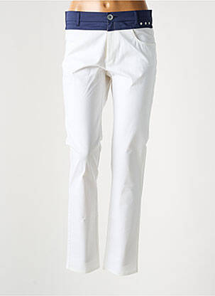 Pantalon slim taille basse taille basse blanc KARTING femme