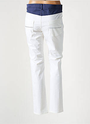 Pantalon slim taille basse taille basse blanc KARTING femme