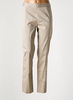 Pantalon slim tissage popeline taille normale gris DIKTON'S femme