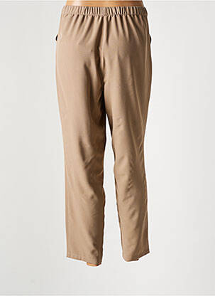 Pantalon 7/8 taille élastique taille normale marron CHRISTIAN MARRY femme
