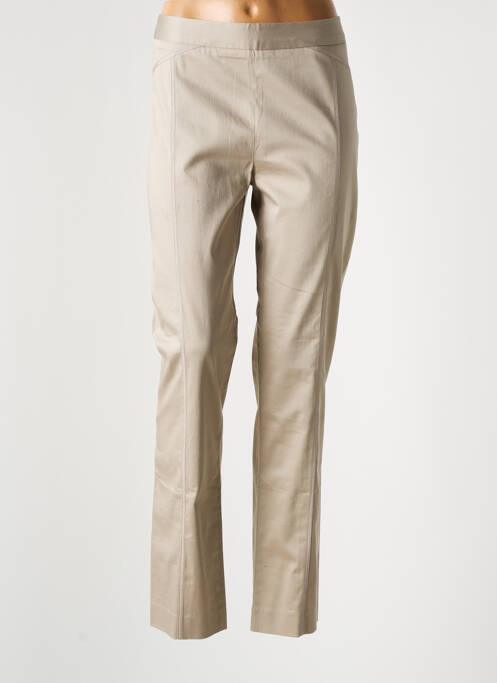 Pantalon slim tissage popeline taille normale gris DIKTON'S femme