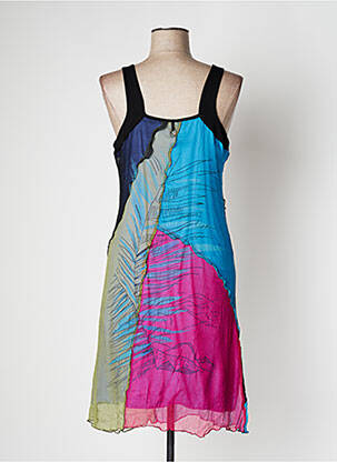 Robe mi-longue doublure fines bretelles bleu SAVE THE QUEEN femme