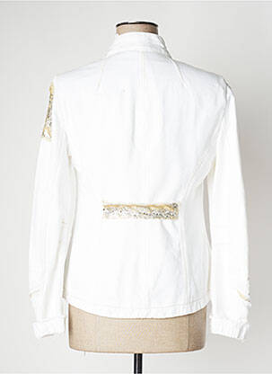 Veste casual col tailleur beige DANIELA DALLAVALLE femme