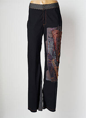 Pantalon flare stretch taille normale noir OHDD femme