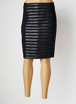 Jupe mi-longue coupe droite noir SAVE THE QUEEN femme