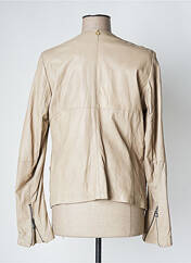 Veste en cuir beige NANA NUCCI pour femme seconde vue