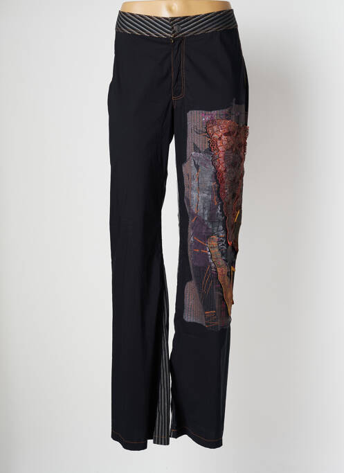 Pantalon flare stretch taille normale noir OHDD femme