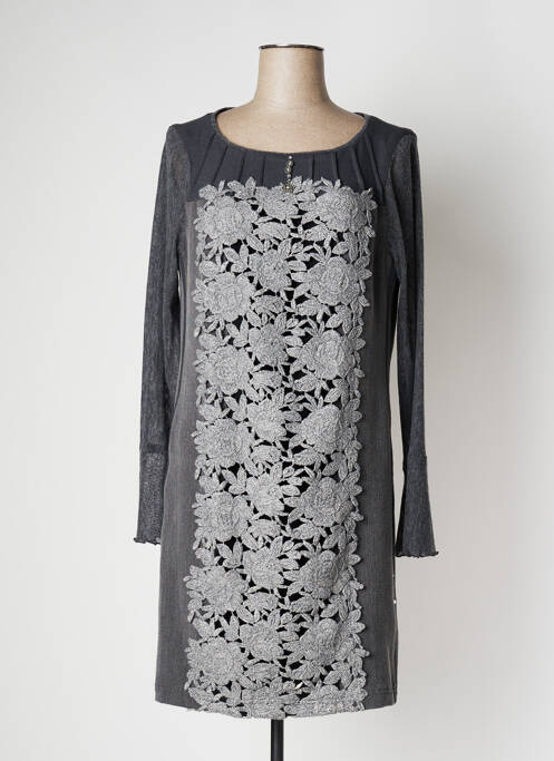 Robe courte gris ELISA CAVALETTI pour femme