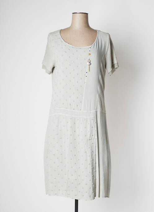 Robe mi-longue gris DANIELA DALLAVALLE pour femme