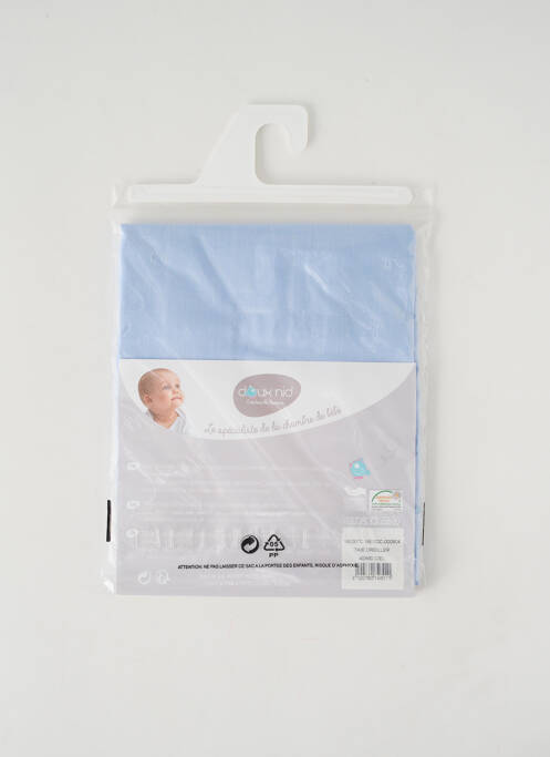 Parure de lit bleu DOUX NID pour enfant